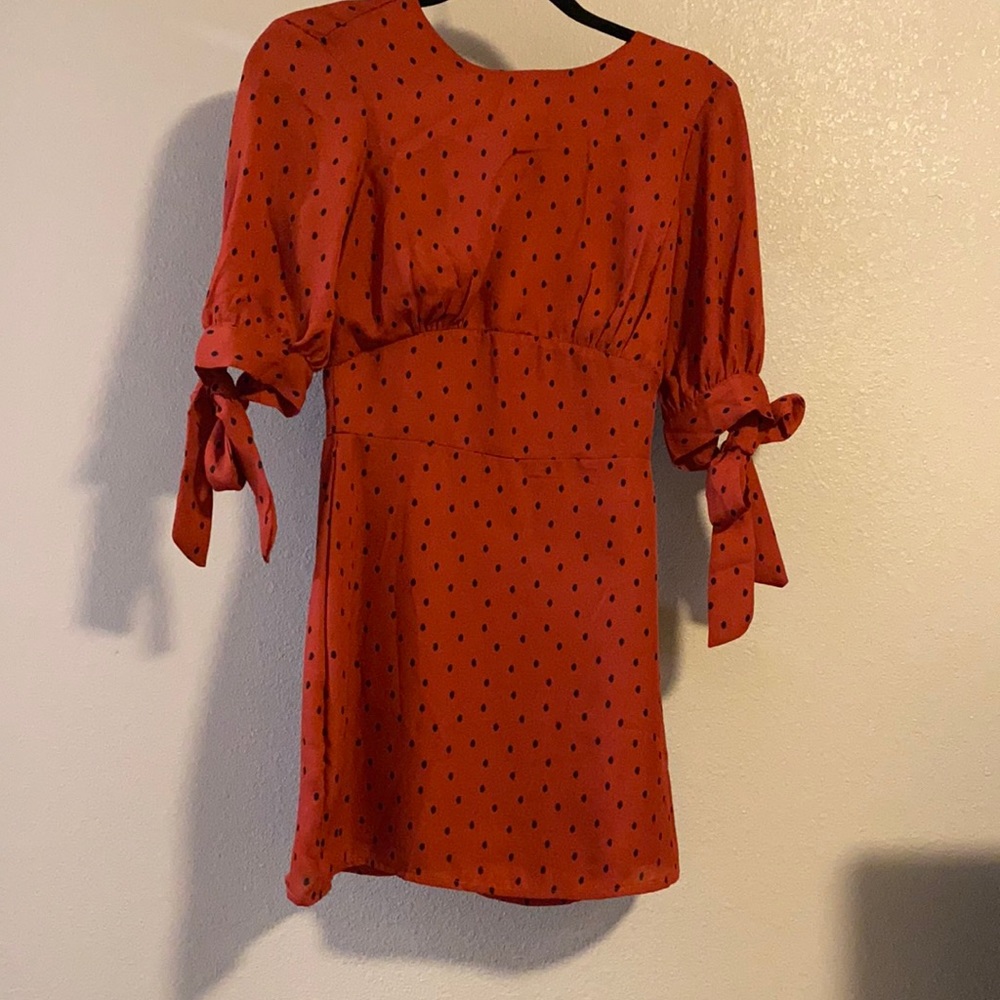 Asos polka dot dress